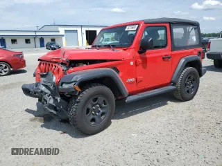2019 Jeep Wrangler Sport z VIN 1C4GJXAG1KW662461, wystawiony jako Copart lot #54216665 z przebiegiem 49 304 mil mil oraz Szkoda całkowita • Salvage title. Historia ofert i sprzedaży dostępna na DreamBid. Obrazek 1.