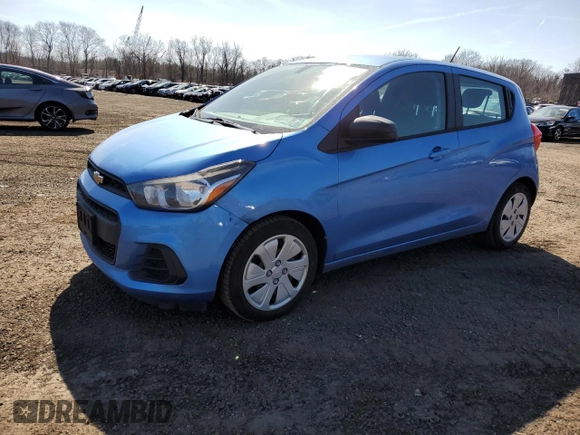 2016 Chevrolet Spark LS with VIN KL8CB6SA0GC639528, listed as a Copart auction lot 48591005 with 59,268 mi miles and Salvage Title. Bid and sale history available at carsss.com. Image 1.