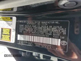 2025 Toyota Camry LE with VIN 4T1DAACK9SU565162, listed as a Copart auction lot 53148875 with 6,878 mi miles and Clean Title. Bid and sale history available at carsss.com. Image 12.