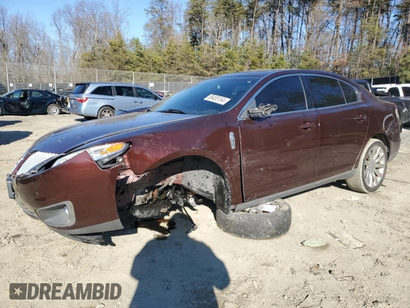 2012 Lincoln MKS with VIN 1LNHL9ER2CG802577, listed as a Copart auction lot 85455164 with 121,169 mi miles and Salvage Title. Bid and sale history available at DreamBid. Image 1.