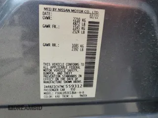 2022 Nissan LEAF SV Plus z VIN 1N4BZ1CV7NC559312, wystawiony jako Copart lot #55091775 z przebiegiem 17 734 mil mil oraz Nie do naprawy. Historia ofert i sprzedaży dostępna na DreamBid. Obrazek 12.