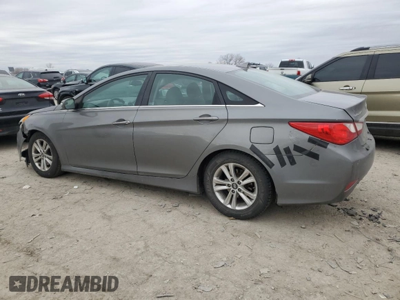 2014 Hyundai Sonata GLS with VIN 5NPEB4AC8EH879564, listed as a Copart auction lot 48043785 with 108,432 mi miles and Clean Title. Bid and sale history available at carsss.com. Image 2.
