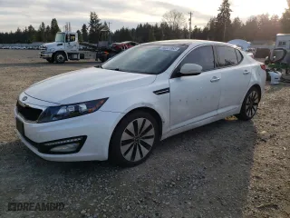 2011 Kia Optima EX with VIN KNAGN4A75B5109110, listed as a Copart auction lot 48227965 with 164,713 mi miles and Clean Title. Bid and sale history available at carsss.com. Image 1.