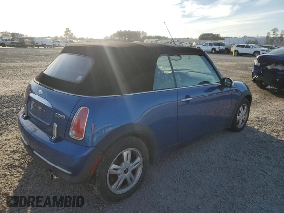2006 MINI Convertible with VIN WMWRF33566TF65150, listed as a Copart auction lot 88430265 with 185,184 mi miles and Clean title. Bid and sale history available at DreamBid. Image 3.