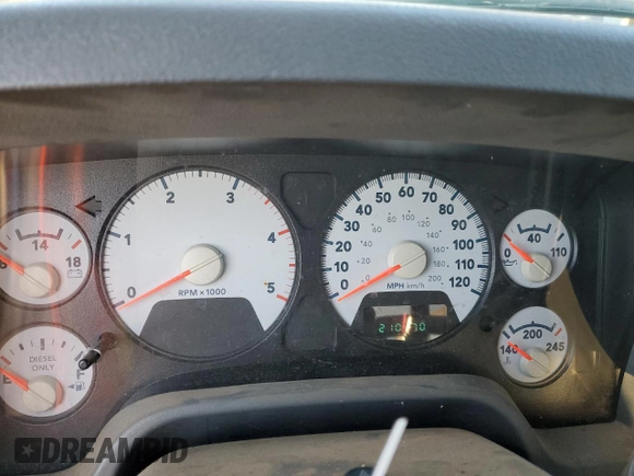 2007 Dodge Ram 2500 SLT with VIN 1D7KS28C57J553668, listed as a Copart auction lot 87590385 with 210,170 mi miles and Salvage Title. Bid and sale history available at carsss.com. Image 9.