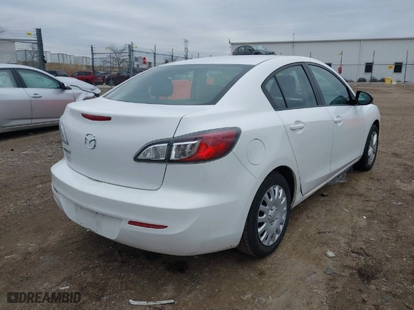 2012 Mazda Mazda3 i Sport with VIN JM1BL1UF7C1557054, listed as a IAAI auction lot 41505753 with NaN miles. Bid and sale history available at carsss.com. Image 4.