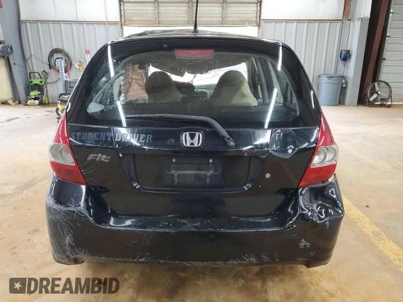 2007 Honda Fit with VIN JHMGD384X7S032334, listed as a Copart auction lot 52781425 with Not provided miles and Salvage title. Bid and sale history available at DreamBid. Image 6.