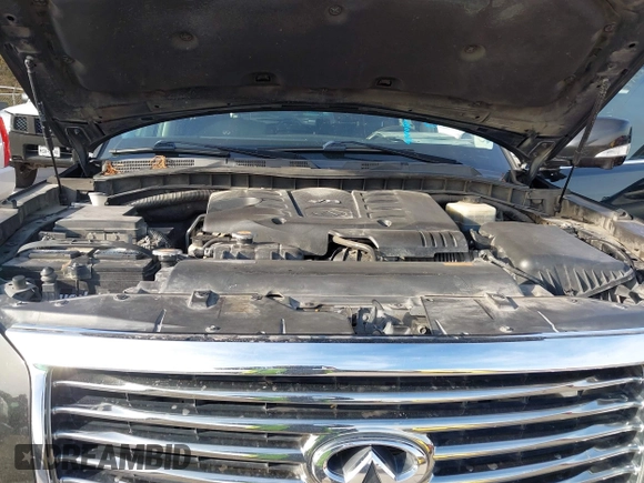 2012 Infiniti QX56 8-passenger with VIN JN8AZ2ND1C9715889, listed as a IAAI auction lot 41440893 with 221,212 mi miles and . Bid and sale history available at DreamBid. Image 18.