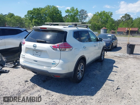 2014 Nissan Rogue SV with VIN 5N1AT2MT0EC872336, listed as a IAAI auction lot 42073172 with 93,676 mi miles and . Bid and sale history available at carsss.com. Image 4.