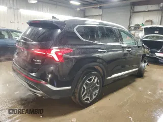 2022 Hyundai Santa Fe Limited with VIN 5NMS4DAL8NH386932, listed as a Copart auction lot 47879365 with 39,766 mi miles and Salvage Title. Bid and sale history available at carsss.com. Image 3.