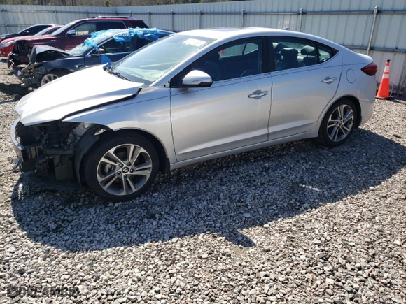 2017 Hyundai Elantra Value Edition with VIN KMHD84LF0HU260206, listed as a Copart auction lot 48115365 with 65,998 mi miles and Salvage Title. Bid and sale history available at carsss.com. Image 1.