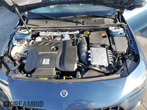 2023 Mercedes-Benz CLA 45 AMG with VIN W1K5J5DB8PN414447, listed as a Copart auction lot 49317765 with 13,617 mi miles and Salvage Title. Bid and sale history available at DreamBid. Image 11.
