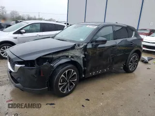 2022 Mazda CX-5 2.5 S Premium Plus Package with VIN JM3KFBEM9N1608624, listed as a Copart auction lot 50774605 with 25,323 mi miles and Salvage Title. Bid and sale history available at carsss.com. Image 1.