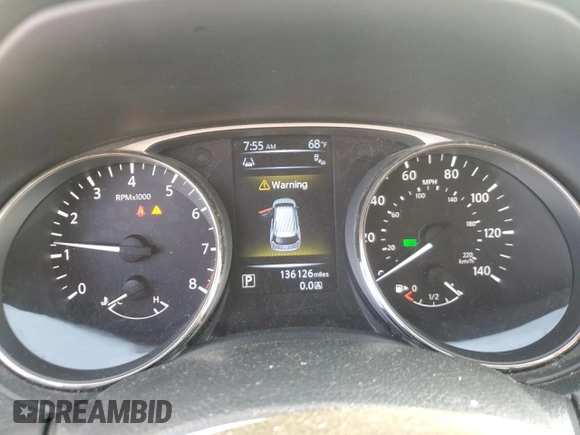 2015 Nissan Rogue SV with VIN KNMAT2MT5FP515927, listed as a Copart auction lot 55390475 with 136,126 mi miles and Clean Title. Bid and sale history available at DreamBid. Image 9.