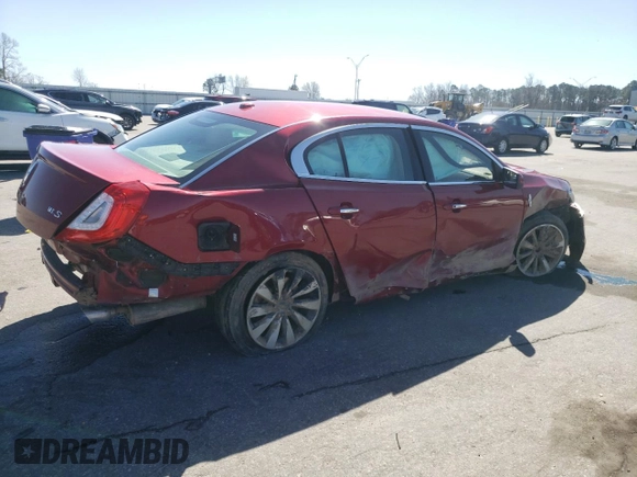 2014 Lincoln MKS with VIN 1LNHL9DKXEG609522, listed as a Copart auction lot 47990205 with 151,245 mi miles and Non Repairable. Bid and sale history available at DreamBid. Image 3.