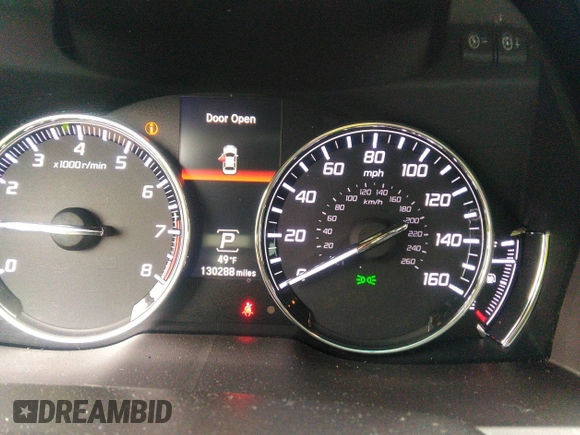 2014 Acura RLX Tech Pkg with VIN JH4KC1F56EC007418, listed as a IAAI auction lot 41790185 with 130,288 mi miles. Bid and sale history available at carsss.com. Image 7.