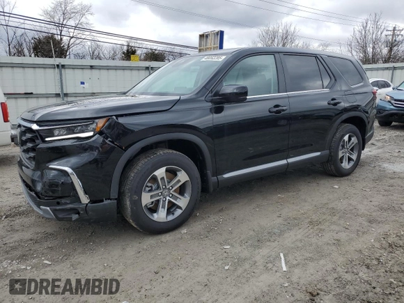 2025 Honda Pilot EX-L with VIN 5FNYG1H42SB072558, listed as a Copart auction lot 48052205 with 184 mi miles and Salvage Title. Bid and sale history available at carsss.com. Image 1.