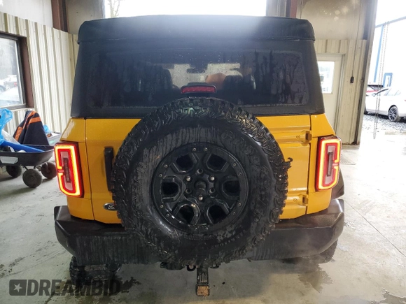 2022 Ford Bronco with VIN 1FMEE5DP1NLA92717, listed as a Copart auction lot 50623805 with 28,371 mi miles and Salvage title. Bid and sale history available at DreamBid. Image 6.