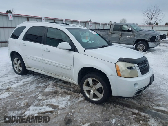 2008 Chevrolet Equinox Sport with VIN 2CNDL737886023387, listed as a IAAI auction lot 41600515 with 158,172 mi miles. Bid and sale history available at carsss.com. Image 1.