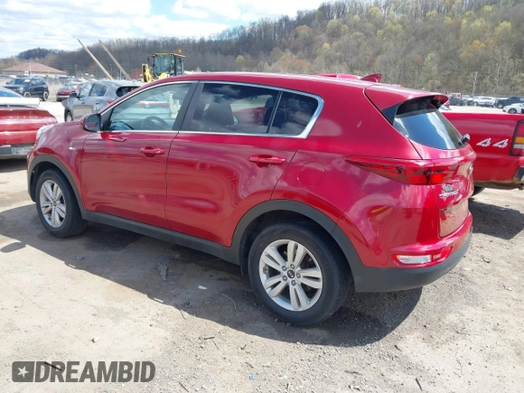 2017 Kia Sportage LX with VIN KNDPMCAC4H7229930, listed as a IAAI auction lot 42011160 with 96,082 mi miles and . Bid and sale history available at carsss.com. Image 3.