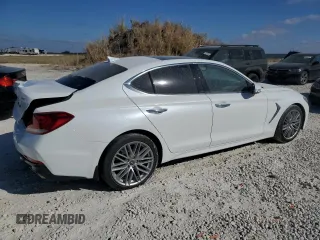 2020 Genesis G70 2.0T with VIN KMTG34LA0LU059887, listed as a Copart auction lot 76616894 with 32,658 mi miles and Salvage Title. Bid and sale history available at DreamBid. Image 3.