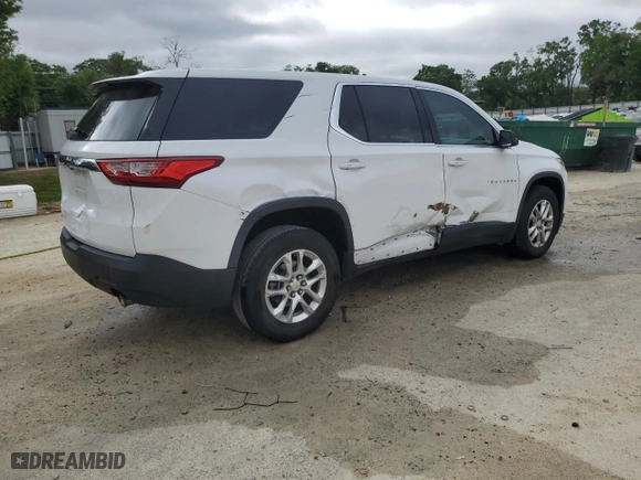 2018 Chevrolet Traverse LS with VIN 1GNERFKWXJJ278441, listed as a Copart auction lot 51673585 with 65,904 mi miles and Salvage Title. Bid and sale history available at carsss.com. Image 3.
