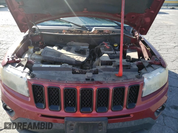 2012 Jeep Compass Latitude with VIN 1C4NJCEB7CD678529, listed as a Copart auction lot 76044044 with 167,218 mi miles and Salvage Title. Bid and sale history available at carsss.com. Image 12.