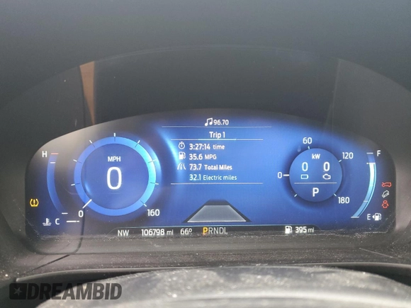 2020 Ford Escape SE Sport Hybrid with VIN 1FMCU9BZ5LUB13470, listed as a Copart auction lot 55960645 with 106,798 mi miles and Salvage title. Bid and sale history available at DreamBid. Image 9.