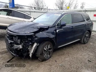 2022 Kia Sorento Hybrid EX with VIN KNDRH4LG7N5069116, listed as a Copart auction lot 86407844 with 57,409 mi miles and Salvage Title. Bid and sale history available at carsss.com. Image 1.