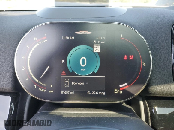 2024 MINI Countryman John Cooper Works with VIN WMZ33BS05R3S31419, listed as a Copart auction lot 71028224 with 1,657 mi miles and Salvage title. Bid and sale history available at DreamBid. Image 9.