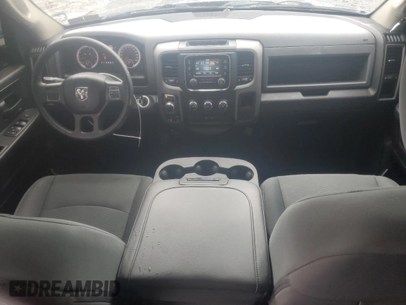2018 Ram 1500 Express with VIN 1C6RR7FT8JS277905, listed as a Copart auction lot 57579305 with 76,450 mi miles and Salvage title. Bid and sale history available at DreamBid. Image 8.