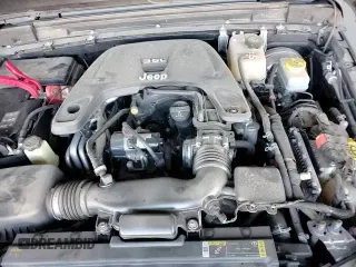 2021 Jeep Wrangler Unlimited 80th Anniversary with VIN 1C4HJXDG2MW595971, listed as a Copart auction lot 63240175 with 52,498 mi miles and Salvage title. Bid and sale history available at DreamBid. Image 14.