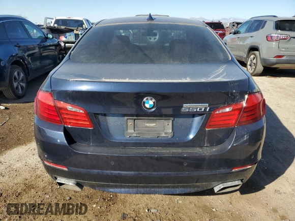 2012 BMW 5 Series 550i with VIN WBAFR9C52CDV58714, listed as a Copart auction lot 43916525 with 87,196 mi miles and Clean Title. Bid and sale history available at carsss.com. Image 6.