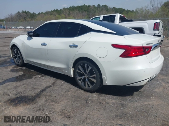 2017 Nissan Maxima SV with VIN 1N4AA6AP0HC409910, listed as a IAAI auction lot 41764389 with 67,483 mi miles. Bid and sale history available at carsss.com. Image 3.