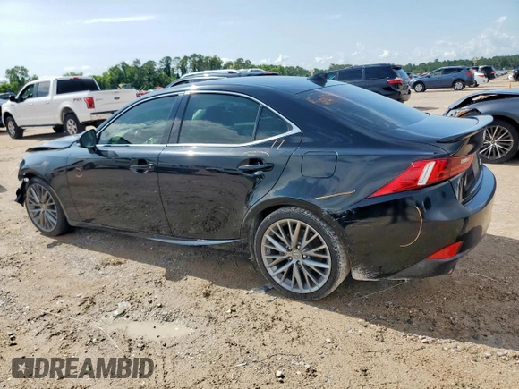 2014 Lexus IS 250 with VIN JTHBF1D29E5030695, listed as a Copart auction lot 61001615 with 98,269 mi miles and Salvage title. Bid and sale history available at DreamBid. Image 2.