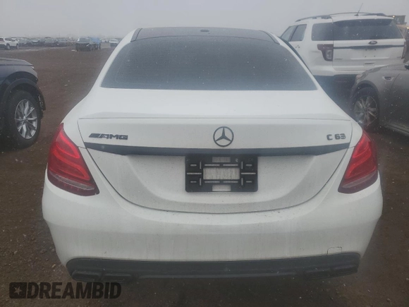 2018 Mercedes-Benz C 63 AMG with VIN 55SWF8GB5JU260006, listed as a Copart auction lot 51618625 with 84,383 mi miles and Salvage title. Bid and sale history available at DreamBid. Image 6.
