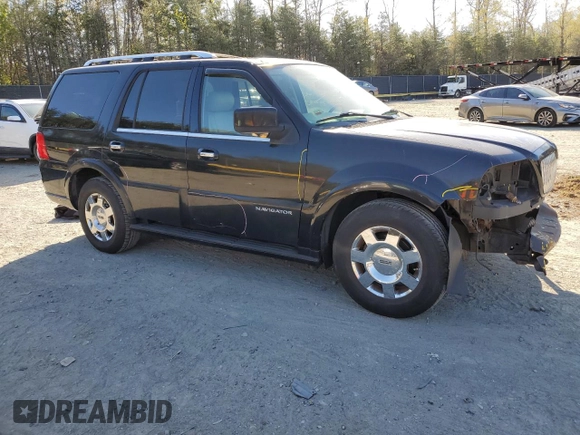 2005 Lincoln Navigator Luxury with VIN 5LMFU28585LJ01750, listed as a Copart auction lot 53298165 with 162,227 mi miles and Salvage Title. Bid and sale history available at carsss.com. Image 4.