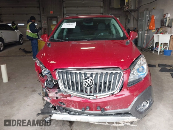 2015 Buick Encore Convenience with VIN KL4CJFSB4FB264728, listed as a IAAI auction lot 41690691 with 101,731 mi miles. Bid and sale history available at carsss.com. Image 12.
