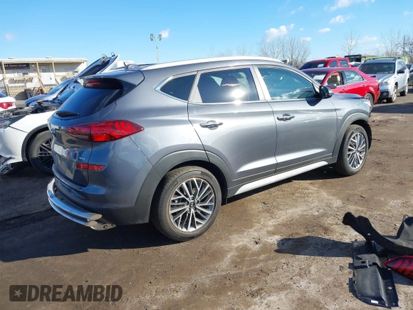 2019 Hyundai Tucson Ultimate with VIN KM8J3CAL1KU068739, listed as a IAAI auction lot 41738850 with 6,005 mi miles. Bid and sale history available at carsss.com. Image 4.