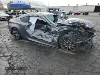 2015 Lexus RC 350 F Sport with VIN JTHHE5BC7F5007529, listed as a Copart auction lot 51106915 with 108,008 mi miles and Salvage title. Bid and sale history available at DreamBid. Image 4.