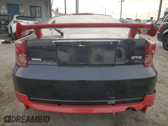 2003 Toyota Celica GTS with VIN JTDDY32T530066518, listed as a Copart auction lot 84340284 with 190,882 mi miles and Salvage Title. Bid and sale history available at carsss.com. Image 6.