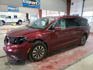 2021 Chrysler Pacifica Hybrid Touring L with VIN 2C4RC1L77MR596250, listed as a Copart auction lot 52892595 with 114,876 mi miles and Salvage title. Bid and sale history available at DreamBid. Image 1.