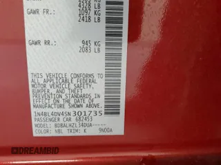 2025 Nissan Altima SV z VIN 1N4BL4DV4SN301735, wystawiony jako Copart lot #60370685 z przebiegiem 13 450 mil mil oraz Czysty tytuł • Clean title. Historia ofert i sprzedaży dostępna na DreamBid. Obrazek 12.