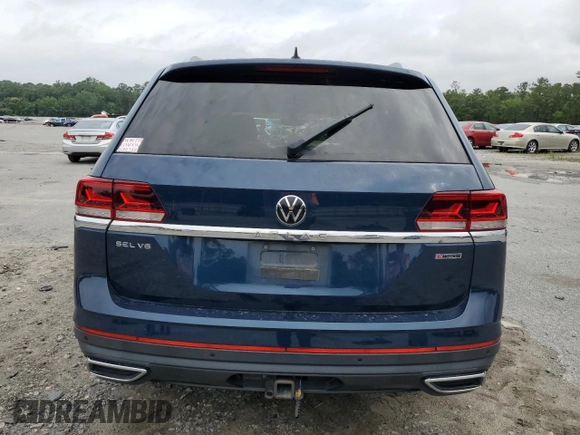 2021 Volkswagen Atlas SEL Premium with VIN 1V2TR2CA0MC532578, listed as a Copart auction lot 58321935 with 95,283 mi miles and Salvage title. Bid and sale history available at DreamBid. Image 6.
