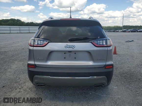 2019 Jeep Cherokee Limited with VIN 1C4PJMDN7KD116722, listed as a Copart auction lot 55806305 with 72,155 mi miles and Salvage title. Bid and sale history available at DreamBid. Image 6.