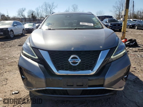 2022 Nissan Murano SV z VIN 5N1AZ2BS8NC110736, wystawiony jako Copart lot #48311945 z przebiegiem 61 160 mil mil oraz Szkoda całkowita • Salvage title. Historia ofert i sprzedaży dostępna na DreamBid. Obrazek 5.