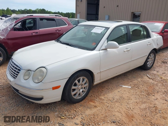 2008 Kia Amanti with VIN KNALD125485162564, listed as a IAAI auction lot 42059764 with 312,755 mi miles. Bid and sale history available at carsss.com. Image 2.