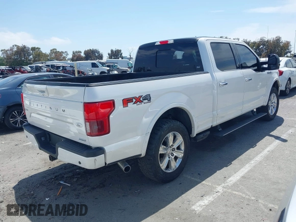 2018 Ford F-150 XL z VIN 1FTFW1EG9JFA95760, wystawiony jako IAAI lot #42299097 z przebiegiem 105 699 mil mil oraz . Historia ofert i sprzedaży dostępna na DreamBid. Obrazek 4.