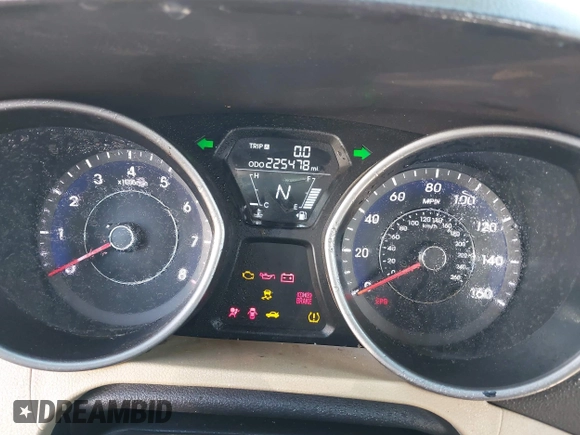 2013 Hyundai Elantra GLS with VIN 5NPDH4AEXDH272852, listed as a IAAI auction lot 42287071 with 255,478 mi miles and . Bid and sale history available at DreamBid. Image 7.