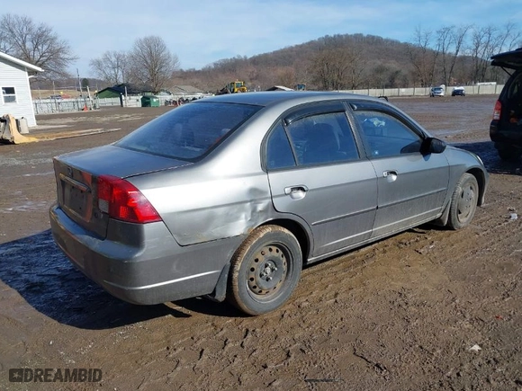 2004 Honda Civic LX with VIN 1HGES16514L001401, listed as a IAAI auction lot 41559597 with 231198 miles. Bid and sale history available at carsss.com. Image 4.